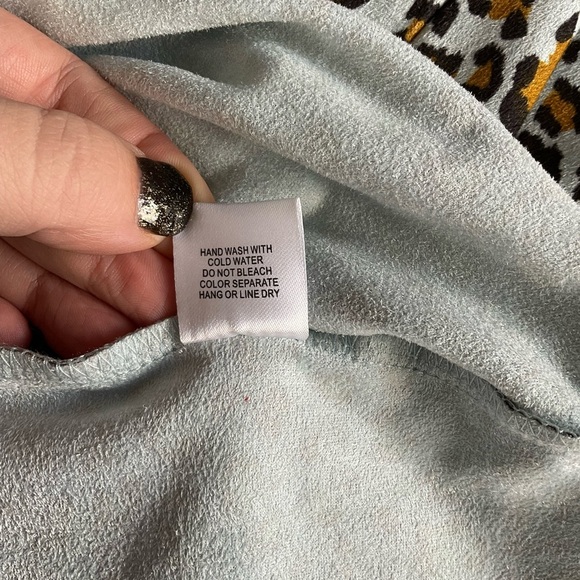 Wild Honey Mini Dress Size Leopard Print Faux Suede Fitted Y2K Dress Size Sm - Picture 9 of 9